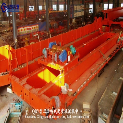 QDY雙梁橋式起重機(jī)試機(jī)！